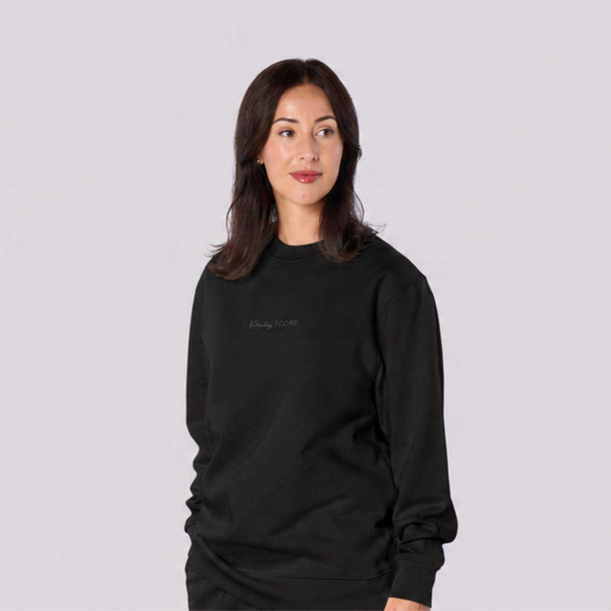 Women’s CORE Organic Cotton Sweatshirt – Black