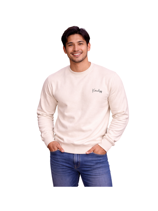 Mens Sweatshirt in Natural Raw