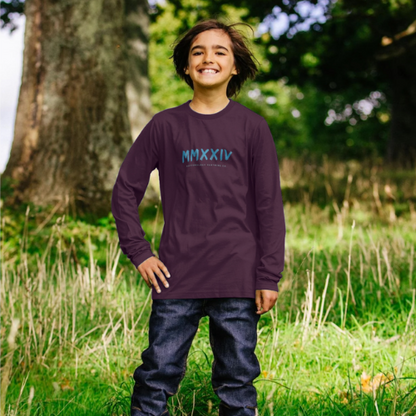Boys Long Sleeve T-Shirt in Purple