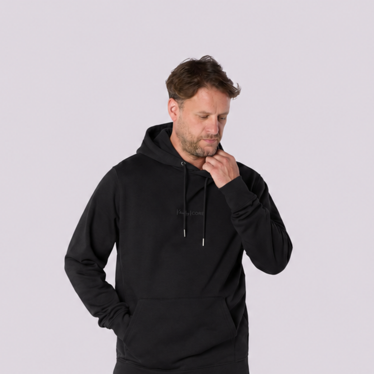Men’s CORE Organic Cotton Hoodie – Black