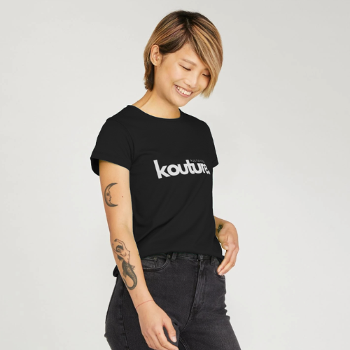 100% Organic Cotton Kottonology T-Shirt in Black