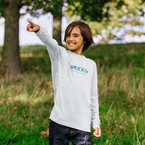 Boys Long Sleeve T-Shirt in White