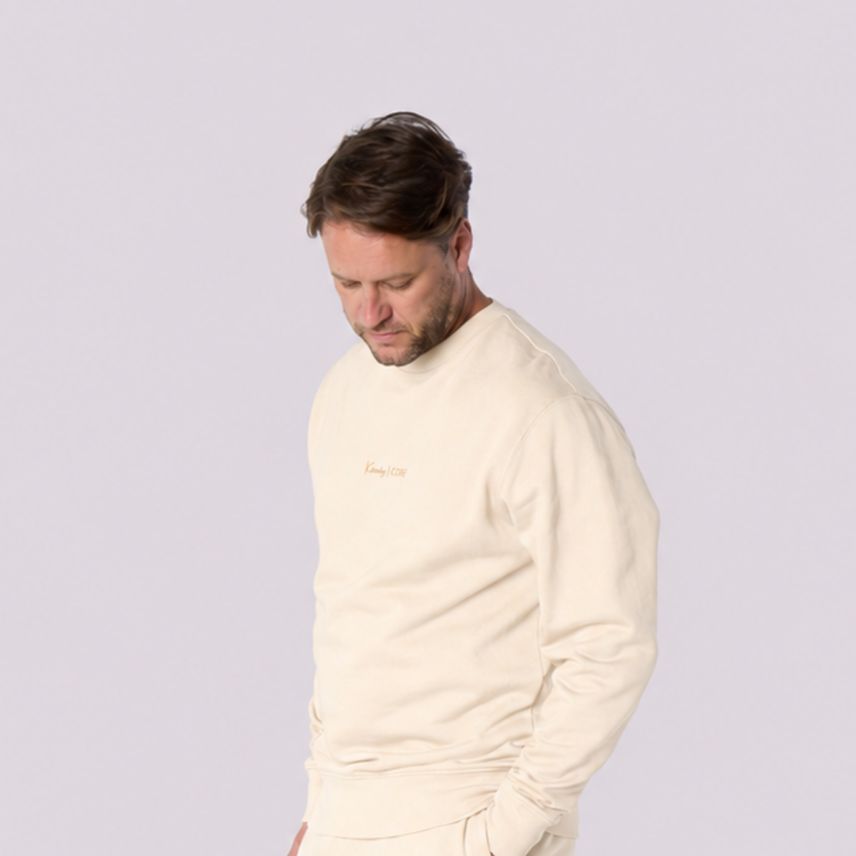 Men’s CORE Organic Cotton Sweatshirt – Natural Oat