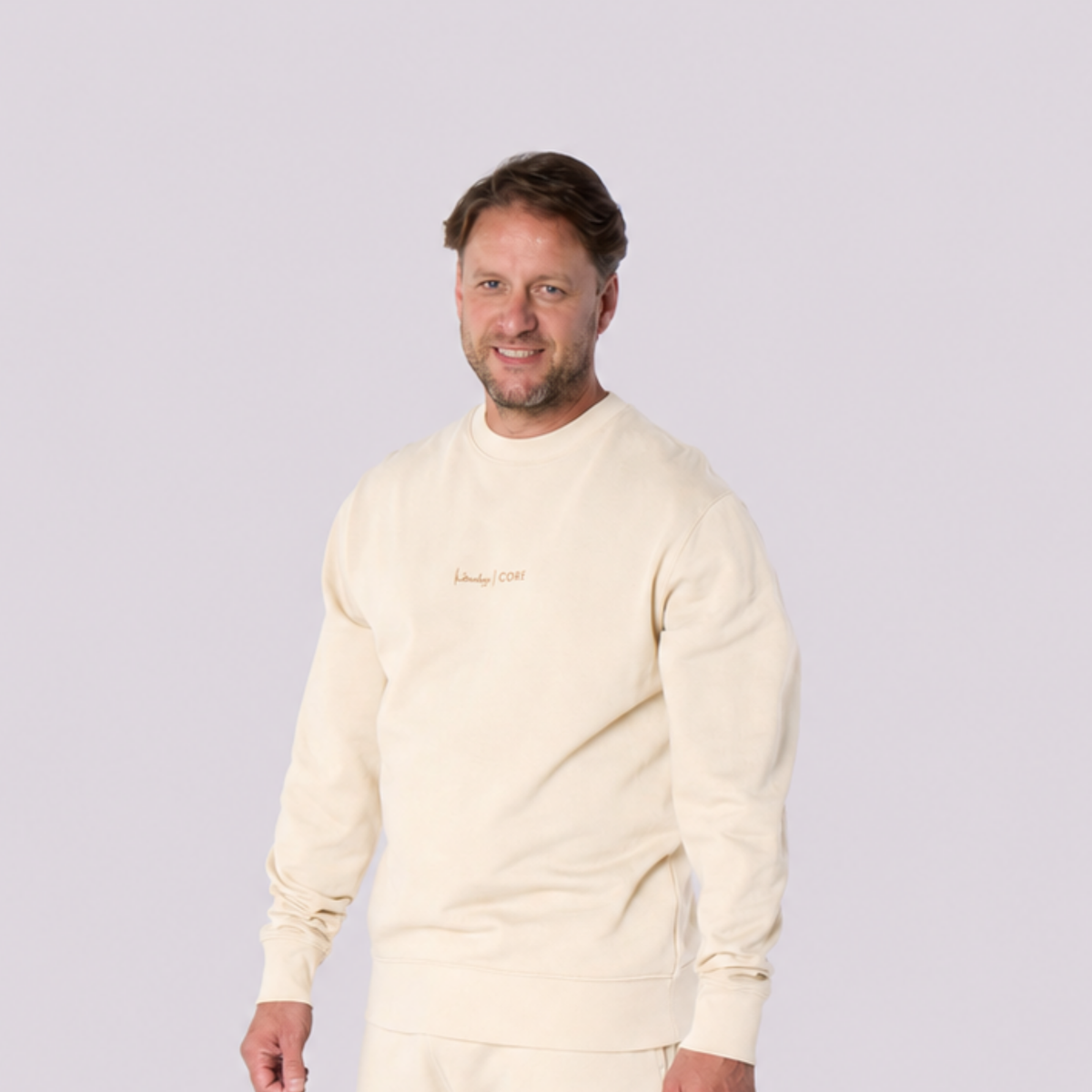 Men’s CORE Organic Cotton Sweatshirt – Natural Oat