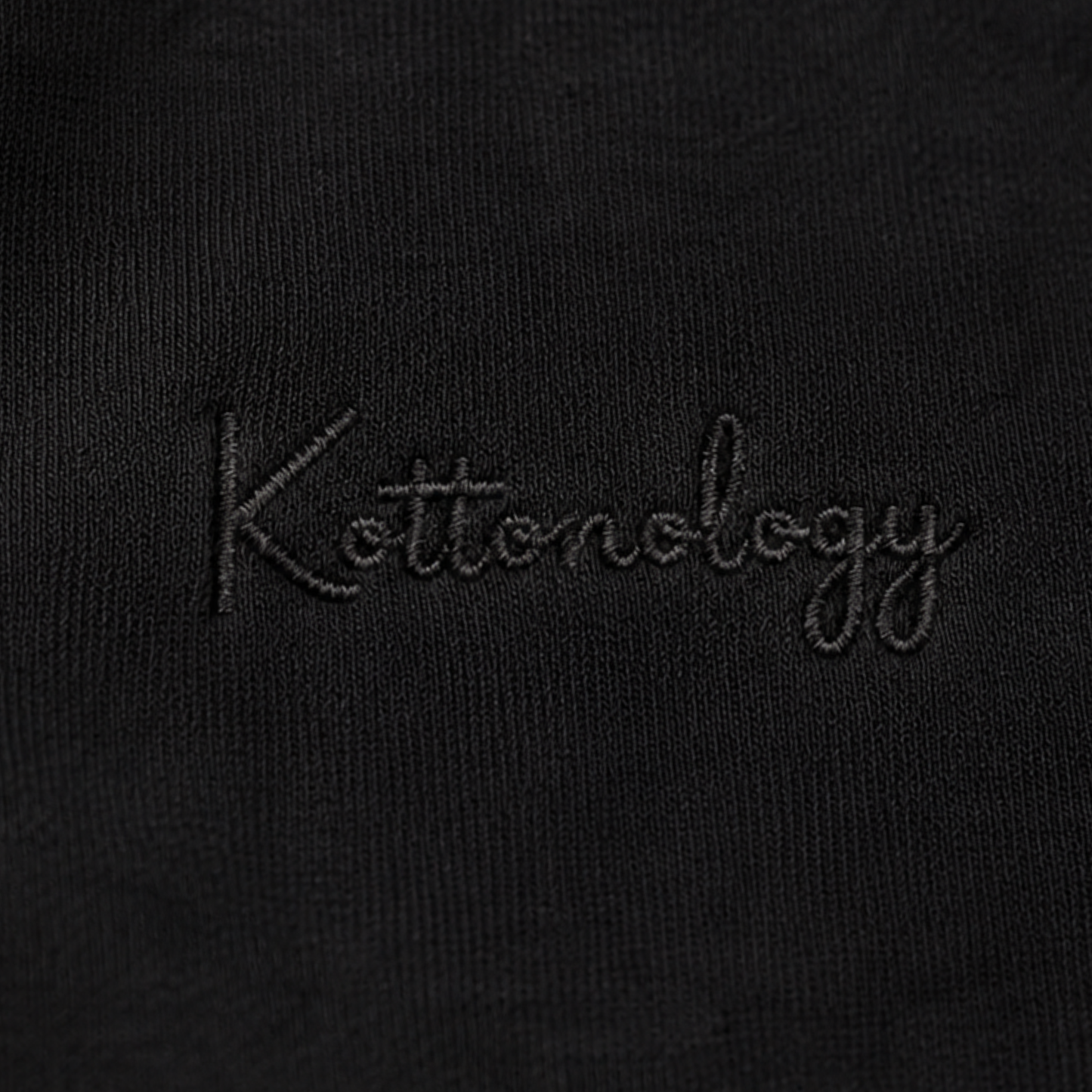 Black Kottonology Hoodie with Embroidered Kottonology Logo
