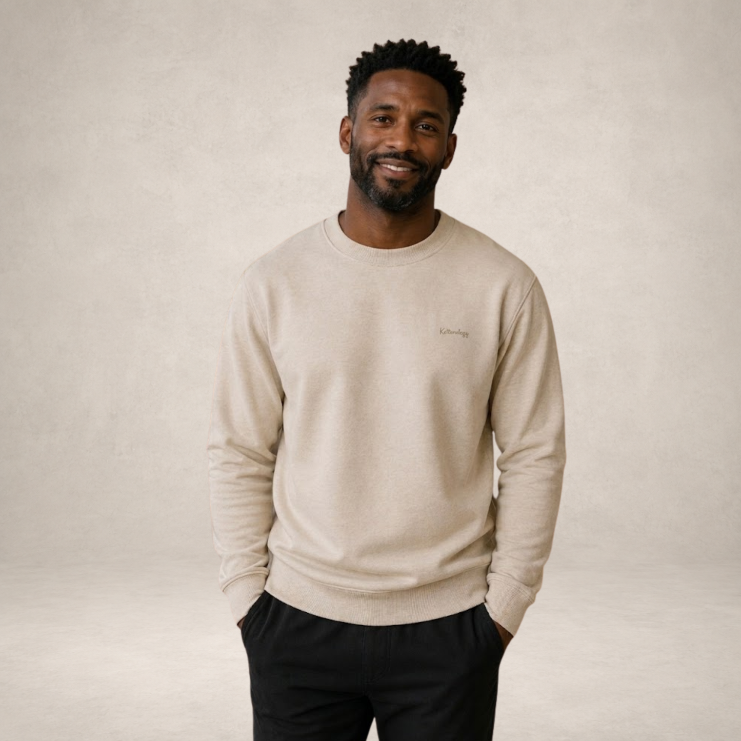 Mens Sweatshirt in Natural Raw