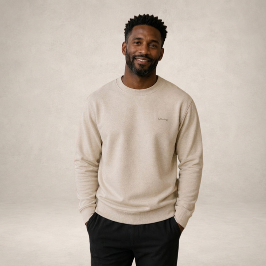 Mens Sweatshirt in Natural Raw