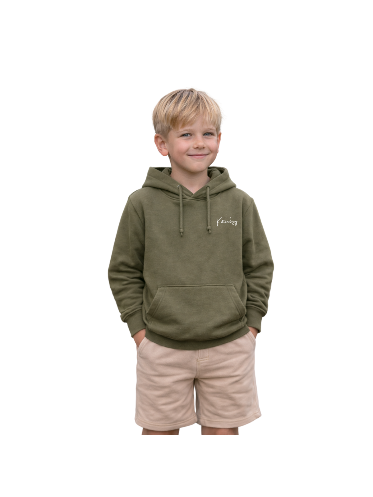 Kids’ Khaki Green Hoodie