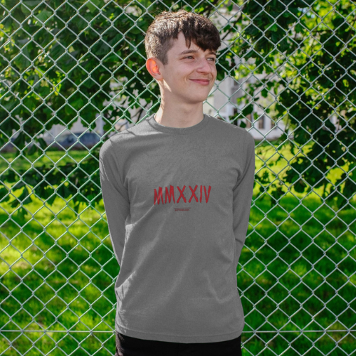 Boys Long Sleeve Grey T-Shirt