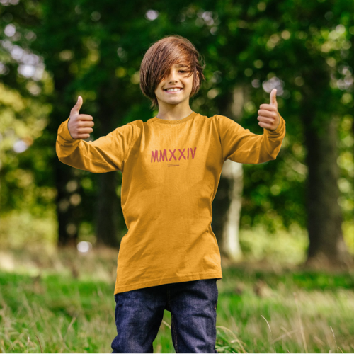 Boys Long Sleeve T-Shirt in Yellow