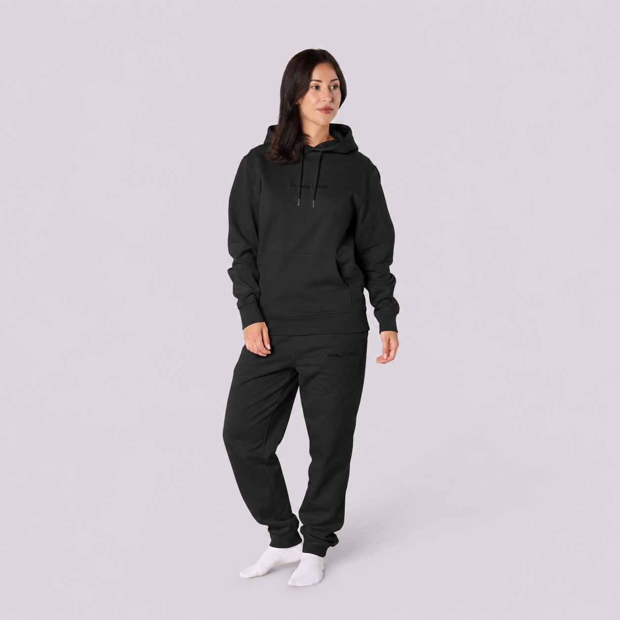 Women’s CORE Organic Cotton Hoodie – Black