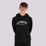 Boys' Black Organic Cotton Hoodie