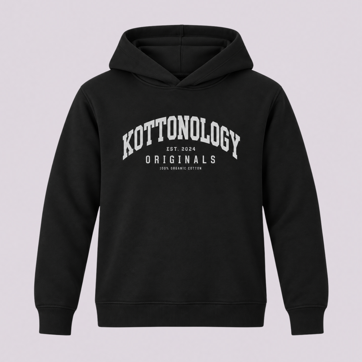Boys' Black Organic Cotton Hoodie