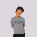Boys' Grey & Green Organic Cotton Sweatshirt