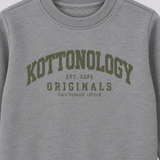 Boys' Grey & Green Organic Cotton Sweatshirt