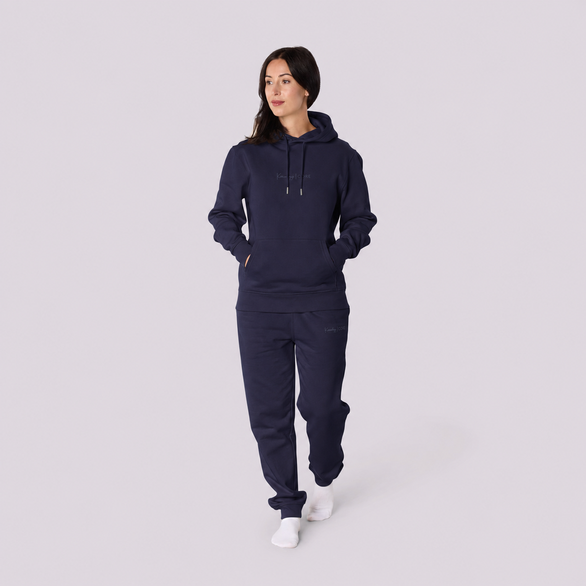 Women’s CORE Organic Cotton Hoodie – French Navy