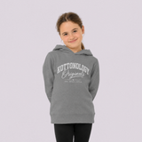 Girls' Grey / White Organic Cotton Hoodie