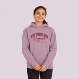 Girls' Mauve / Red Organic Cotton Hoodie