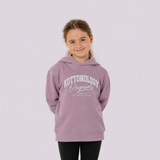 Girls' Mauve / White Organic Cotton Hoodie