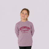 Girls' Mauve Organic Cotton Sweatshirt