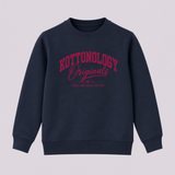 Girls' Navy & Red Organic Cotton Sweatshirt