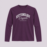 Girls' Purple/White Organic Cotton Long Sleeve T-Shirt