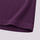 Girls' Purple/White Organic Cotton Long Sleeve T-Shirt