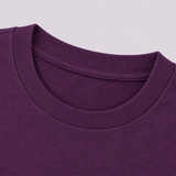 Girls' Purple/White Organic Cotton Long Sleeve T-Shirt