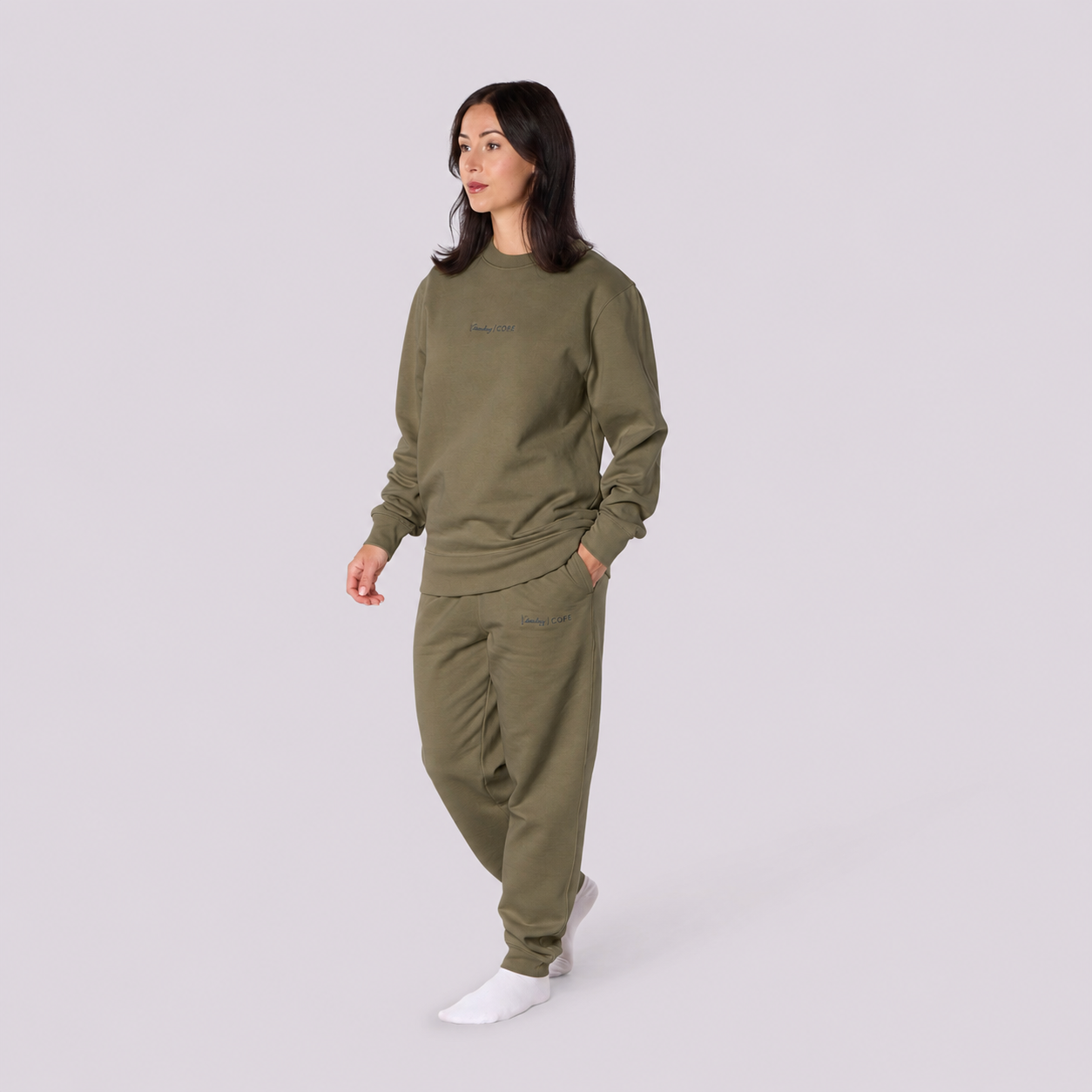 Women’s CORE Organic Cotton Sweatshirt – Khaki