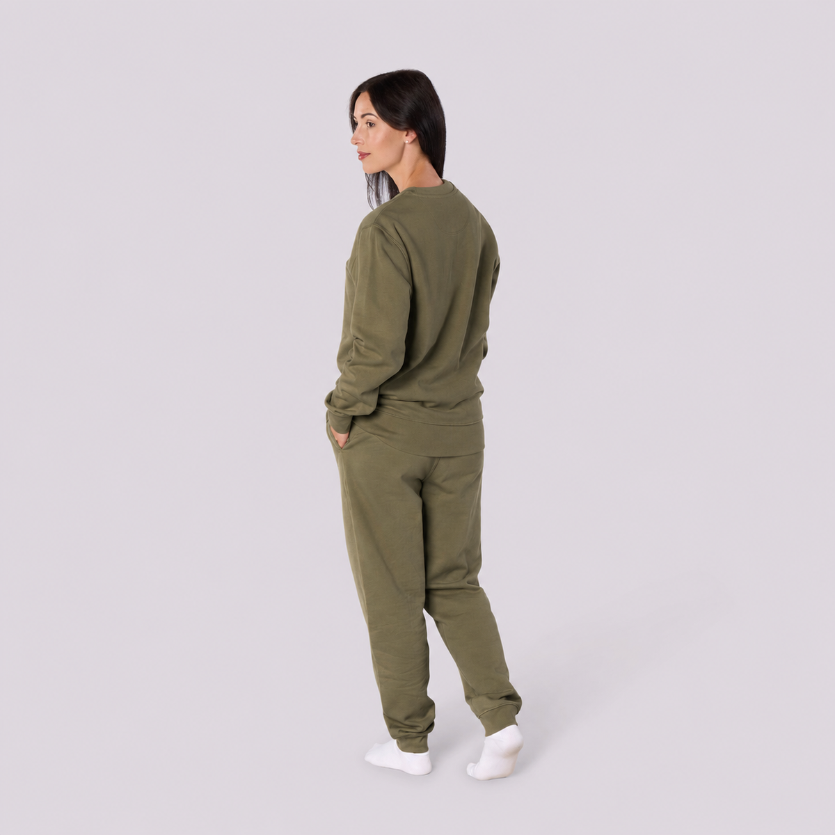 Women’s CORE Organic Cotton Sweatshirt – Khaki