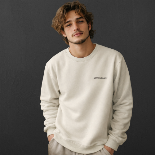 Mens Sweatshirt in Natural Raw