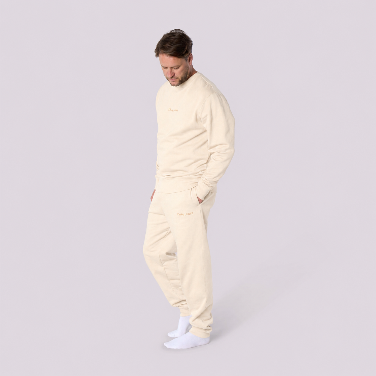 Men’s CORE Organic Cotton Sweatshirt – Natural Oat