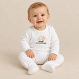 100% Organic Cotton Baby Sleepsuit – Happy Cotton