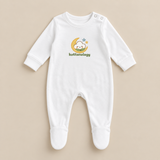 100% Organic Cotton Baby Sleepsuit – Moon & Stars