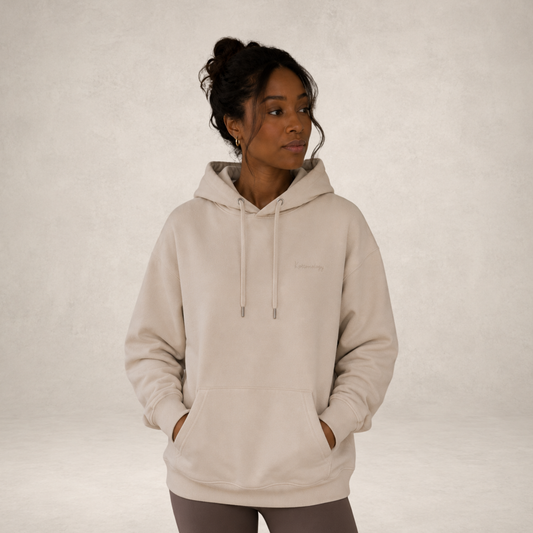 Natural Raw Kottonology Hoodie with Embroidered Stitch